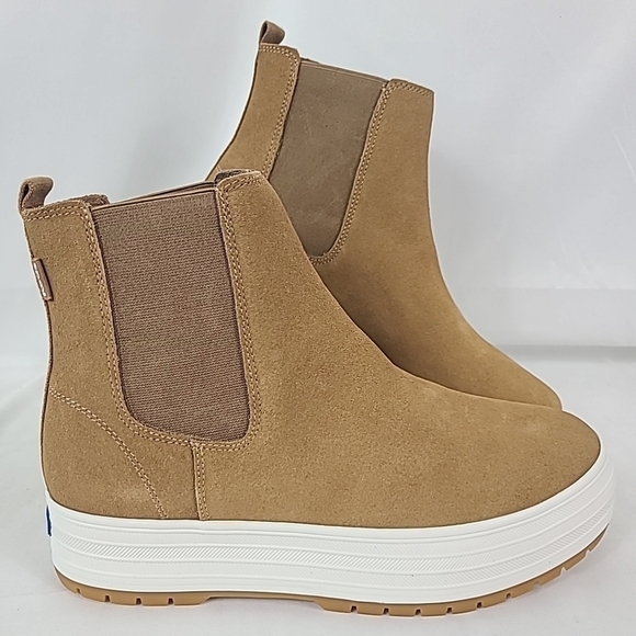 COPY - NEW Keds The Platform Chelsea Lug Boot Women's Brown Suede 8.5 M NIB - Picture 1 of 7